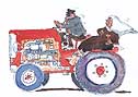 Man on tractor